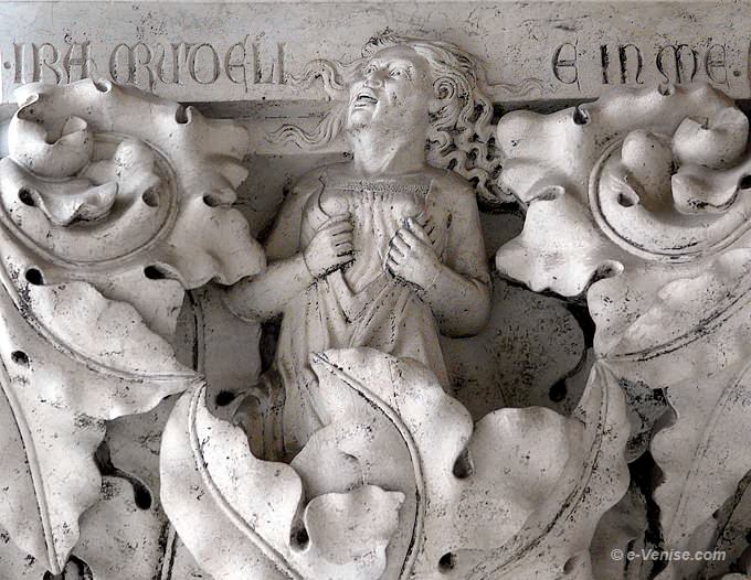 chapiteaux des colonnes du Palais des Doges colère cruelle sept pechés capitaux