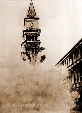 L'écroulement du Campanile de Saint Marc en 1902