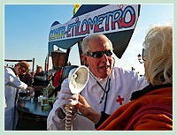 Carnaval de Venise : alcootest à la vénitienne, s'il est négatif, on vous offre un verre de vin !