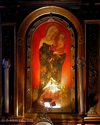 L'Icône Miraculeuse de la Vierge Marie à l'église Santa Maria dei Miracoli de Venise