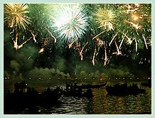 Le Feu d'Artifice de la Fête du Redentore 2008 à Venise