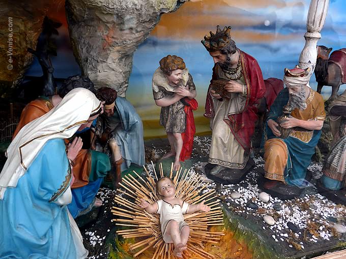 creche noel à l'église de la Pieta à Venise Riva degli Schiavoni