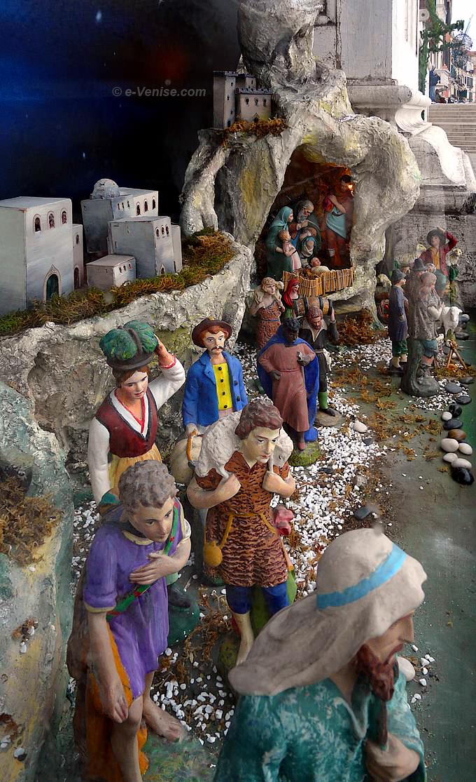 creche noel à l'église de la Pieta à Venise Riva degli Schiavoni