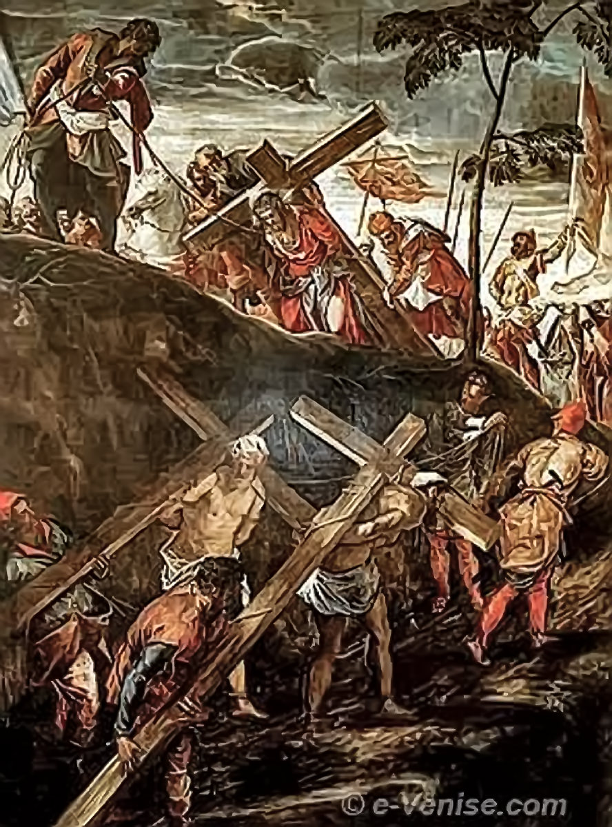 Tintoret La Montée au Calvaire Scuola San Rocco