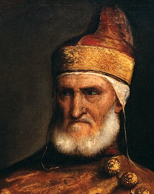 Portrait du Doge Andrea Gritti par le Titien - Détail