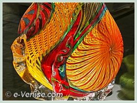 Détail d'un Vase en verre de Murano de Massimiliano Schiavon