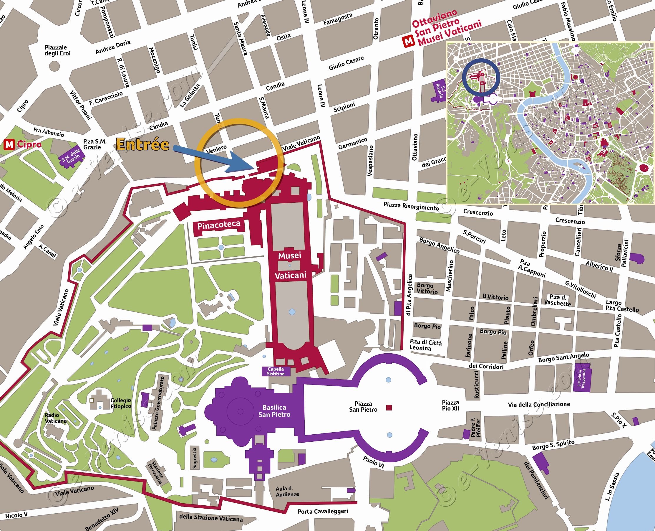 carte du vatican