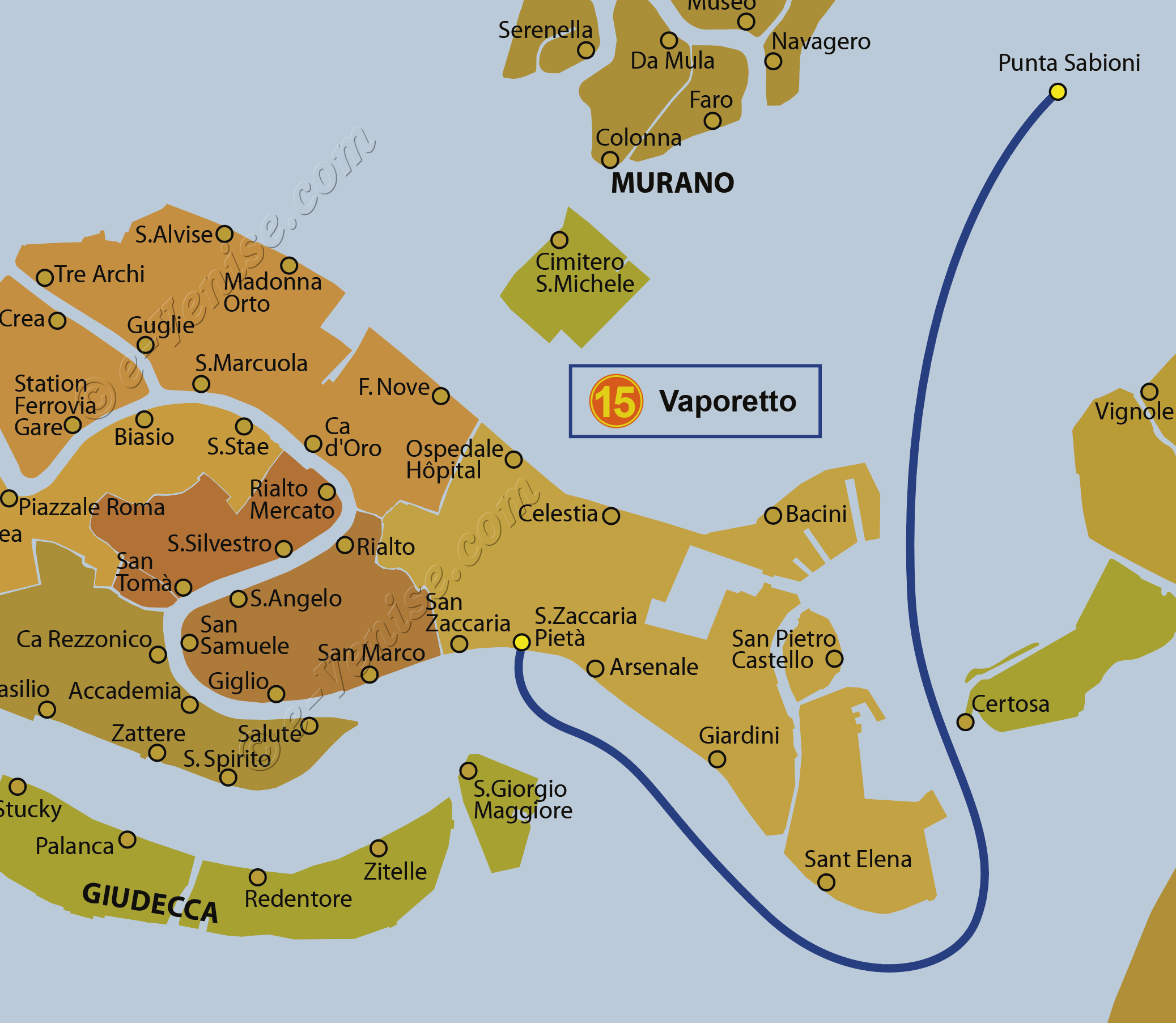 Lignes Vaporetto Venise Actv Alilaguna E Venise Com